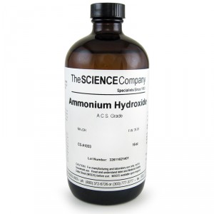 ammonium hydroxide bottle