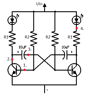 led oscillator circuit